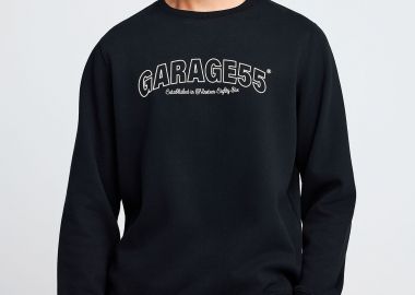 Φούτερ λαιμόκοψη με τύπωμα Garage 55 - GARAGE 55 - 