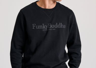 Φούτερ με branded τύπωμα στο στήθος - FUNKY BUDDHA - 