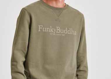 Φούτερ με branded τύπωμα στο στήθος - FUNKY BUDDHA - 
