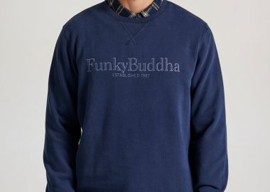 Φούτερ με branded τύπωμα στο στήθος - FUNKY BUDDHA - 
