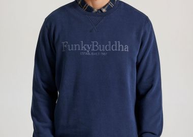 Φούτερ με branded τύπωμα στο στήθος - FUNKY BUDDHA - 