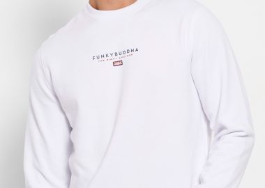 Φούτερ με branded τύπωμα στο στήθος - FUNKY BUDDHA - 