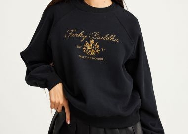 Φούτερ με κεντητό σχέδιο - FUNKY BUDDHA - 