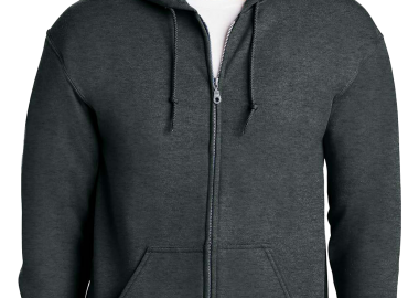 Φούτερ με Κουκούλα και Φερμουάρ 18600 Gildan Heavyweight Full Zip Hooded Sweat Dark Heather - Gildan - 