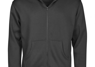 Φούτερ με Κουκούλα και Φερμουάρ 5154 Tee Jays Unlabeled Black - Tee Jays - 