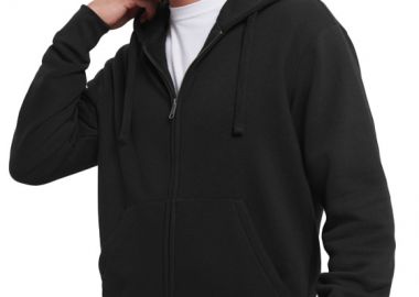 Φούτερ με Κουκούλα και Φερμουάρ Authentic Zip Hoodie R-266M-0 Russell Black - Russell - 