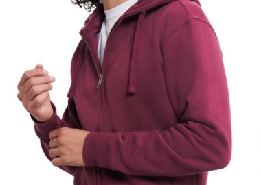 Φούτερ με Κουκούλα και Φερμουάρ Authentic Zip Hoodie R-266M-0 Russell Burgundy - Russell - 