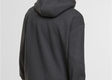 Φούτερ με Κουκούλα και Φερμουάρ Fluffy TB7284 Urban Classics Charcoal - Urban Classics - 
