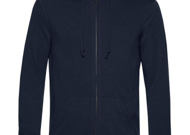 Φούτερ με Κουκούλα και Φερμουάρ WU35B B & C Inspire Organic Navy Blue - B & C - 