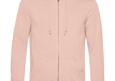 Φούτερ με Κουκούλα και Φερμουάρ WU35B B & C Inspire Organic Soft Rose - B & C - 