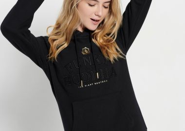 Φούτερ με κουκούλα και κέντημα - FUNKY BUDDHA - 