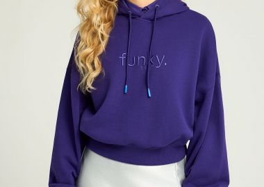 Φούτερ με κουκούλα και κεντητό λογότυπο - FUNKY BUDDHA - 