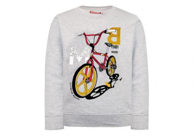 Φούτερ μπλούζα με τύπωμα - ΜΕΛΑΝΖΕ 12-121171-0-9-5 - energiers - 