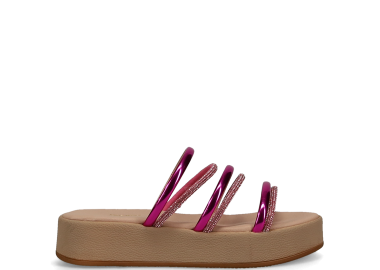 Φούξια flatform σανδάλι - CAMILLE - 