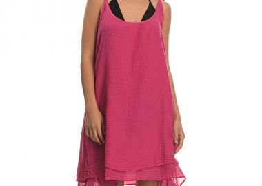 Φούξια φόρεμα παραλίας - SUNDAY HABITS - 