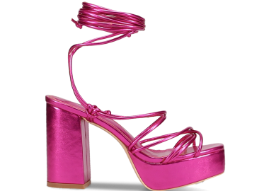 Φούξια μεταλλιζέ multistrap πέδιλο - MIGATO - 