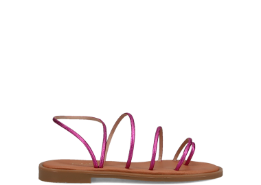 Φούξια μεταλλιζέ multistrap σανδάλι - MIGATO - 