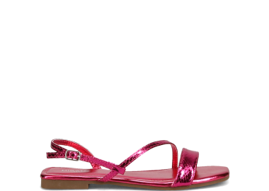 Φούξια μεταλλιζέ σανδάλι - MIGATO - 