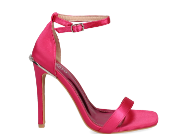 Φούξια σατέν ψηλοτάκουνο πέδιλο - MIGATO - 