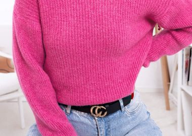 ΦΟΥΞΙΑ ΜΑΚΡΥ ΠΛΕΚΤΟ ΖΙΒΑΓΚΟ- CORA - fashionroom - 