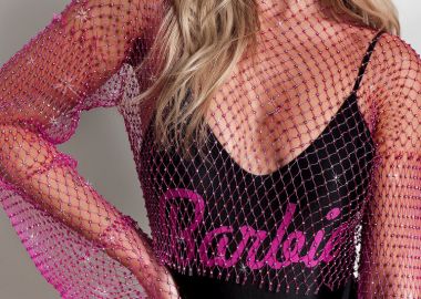 ΦΟΥΞΙΑ ΜΠΛΟΥΖΑ ΔΙΧΤΥ ΜΕ ΣΤΡΑΣ - GAIA - fashionroom - 