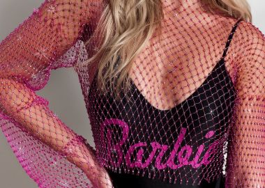 ΦΟΥΞΙΑ ΜΠΛΟΥΖΑ ΔΙΧΤΥ ΜΕ ΣΤΡΑΣ - GAIA - sense-shop - 