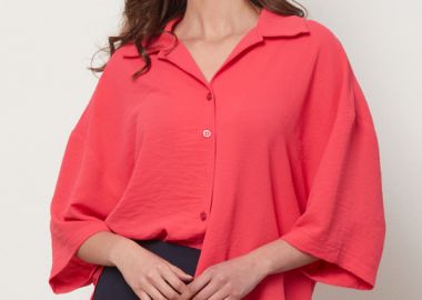 ΦΟΥΞΙΑ OVERSIZE ΠΟΥΚΑΜΙΣΟ - Anna Raxevsky - 