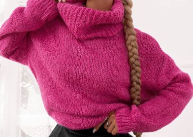 ΦΟΥΞΙΑ ΠΛΕΚΤΗ ΜΠΛΟΥΖΑ- LOUIS - sense-shop - 