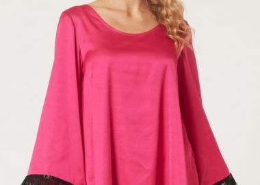 ΦΟΥΞΙΑ ΣΑΤΕΝ ΜΠΛΟΥΖΑ ΜΕ ΦΤΕΡΑ ΣΤΑ ΜΑΝΙΚΙΑ - Anna Raxevsky - 