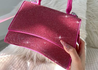 ΦΟΥΞΙΑ ΤΣΑΝΤΑ ΧΕΙΡΟΣ ΜΕ ΣΤΡΑΣ- MILANI - fashionroom - 