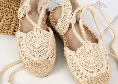 FRANCES GIRLY BEIGE FLATFORMS -  - 