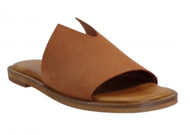 Fratelli Robinson Γυναικεία Παντόφλες 6319 Ταμπά Καστόρι Δέρμα - Fratelli Robinson - 