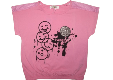 FRENZY ΠΑΙΔΙΚΟ ΒΑΜΒΑΚΕΡΟ T-SHIRT 1855 – ροζ ΡΟΖ - FRENZY STYLE - 