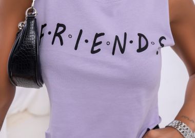 FRIENDS LILA CROP TANK TOP - fashionroom - 