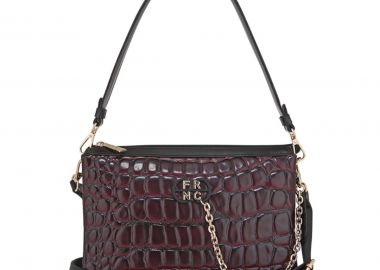 FRNC FRANCESCO Τσάντα Γυναικεία Ώμου 5900 BRD Μπορντώ Κροκό - FRNC - 