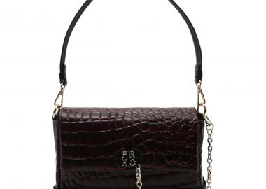 FRNC FRANCESCO Τσάντα Γυναικεία Ώμου 5901 BRD Μπορντώ Κροκό - FRNC - 