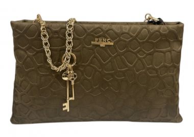 FRNC FRANCESCO Τσάντα Γυναικεία Ώμου 6182 COF Καφέ - FRNC - 