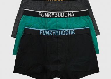 Funky Buddha Ανδρικά 3-Pack Εσώρουχα FBM011-085-10 Μαύρο - Funky Buddha - 