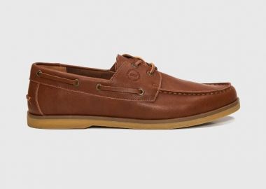 Funky Buddha Ανδρικά Δερμάτινα Boat Shoes FBM013-039-08 Καφέ - Funky Buddha - 