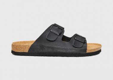 Funky Buddha Ανδρικά Δερμάτινα Σανδάλια FBM013-004-08 Μαύρο - Funky Buddha - 