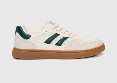 Funky Buddha Ανδρικά suede retro style sneakers FBM013-033-08 Λευκό - Funky Buddha - 