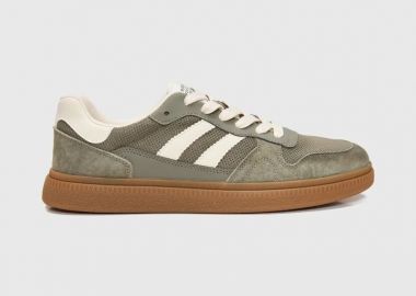 Funky Buddha Ανδρικά suede retro style sneakers FBM013-033-08 Πράσινο - Funky Buddha - 