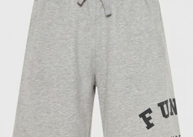Funky Buddha Ανδρική Αθλητική βερμούδα με logo FBM013-051-03 Σκούρο Γκρί - Funky Buddha - 
