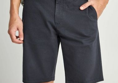 Funky Buddha Ανδρική βερμούδα chino - The essentials FBM013-001-03 Σκούρο Μπλέ - Funky Buddha - 