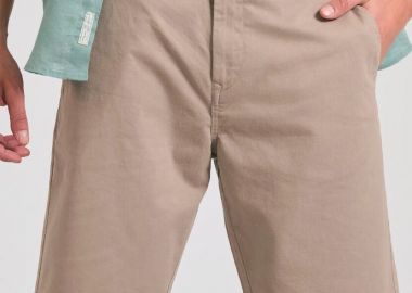 Funky Buddha Ανδρική Βερμούδα Chino FBM011-001-03 Σκούρο Γκρί - Funky Buddha - 