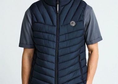 Funky Buddha Ανδρικό αμάνικο καπιτονέ μπουφάν FBM013-001-01 Σκούρο Μπλέ - Funky Buddha - 