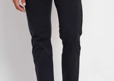 Funky Buddha Ανδρικό chino παντελόνι - The essentials FBM013-001-02 Σκούρο Μπλέ - Funky Buddha - 