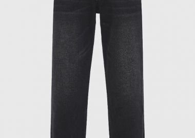 Funky Buddha Ανδρικό Loose fit Jeans παντελόνι με washed effect FBM012-097-02 Μαύρο - Funky Buddha - 