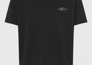 Funky Buddha Ανδρικό μονόχρωμο T-shirt - The basics collection FBM013-001-04 Μαύρο - Funky Buddha - 