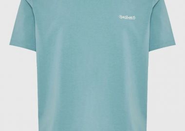 Funky Buddha Ανδρικό μονόχρωμο T-shirt - The basics collection FBM013-001-04 Μπλέ - Funky Buddha - 